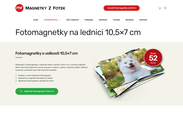 Magnetky z fotek na ledničku